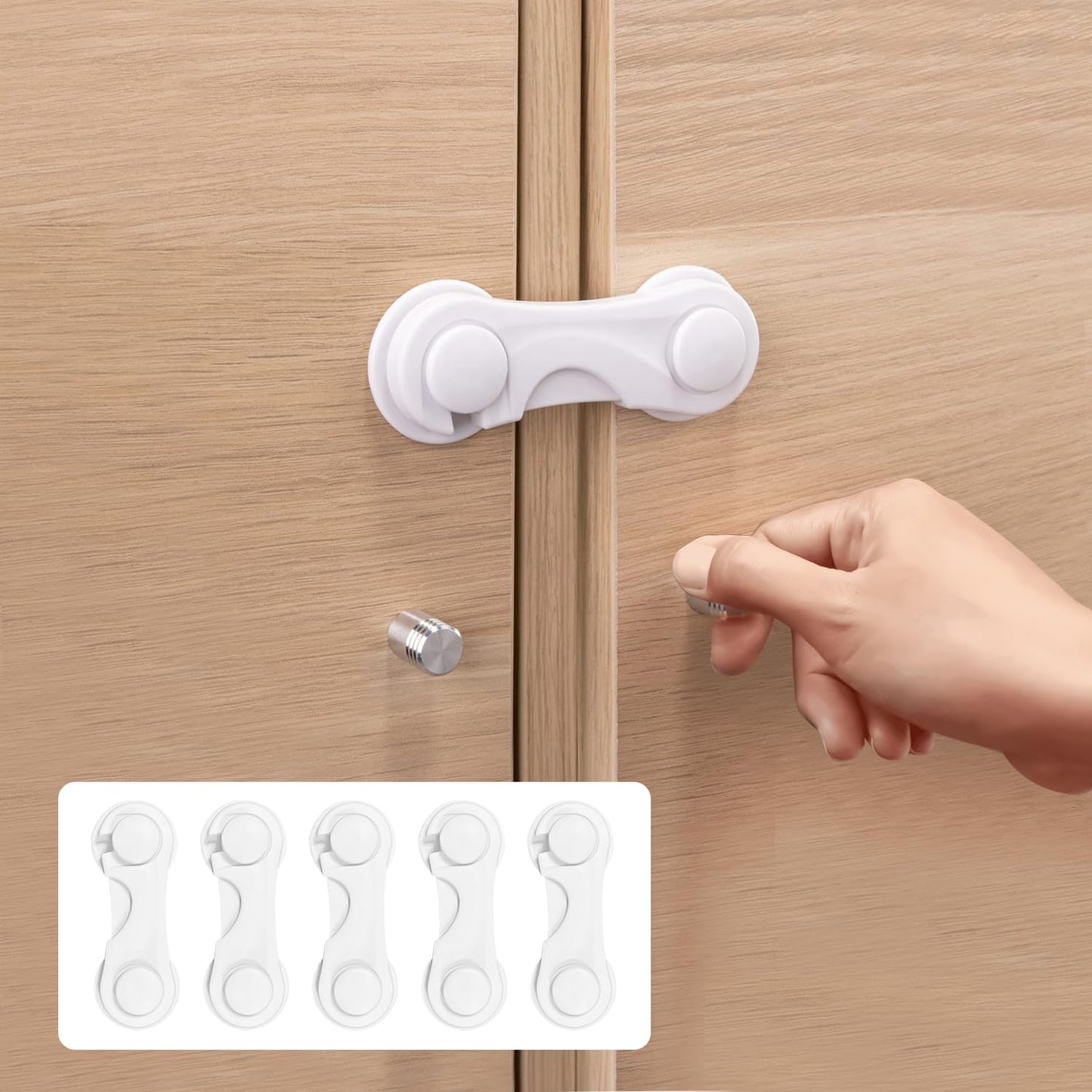 BabyGuard™ Locks te ayuda a mantener cajones y gabinetes cerrados para evitar accidentes